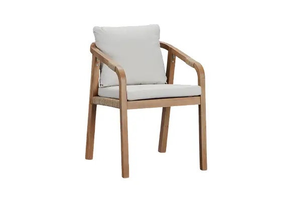 Dining chair with back cleaning service for upholstered seating